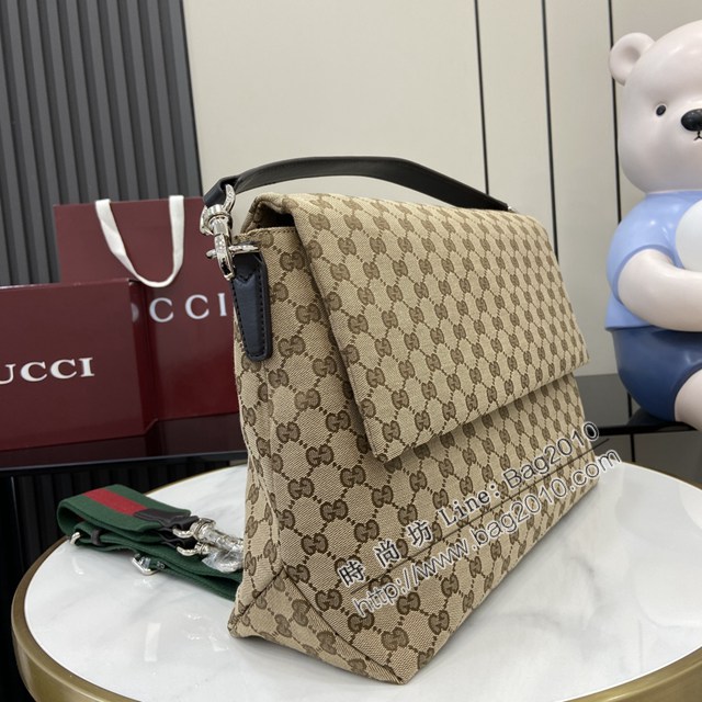 Gucci專櫃古馳2025春夏系列最新款男士手袋手提肩背包 jh2910型號：821616